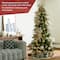 7.5ft. Pre-Lit Green Slim Fir Christmas Tree, Color Changing LED Lights